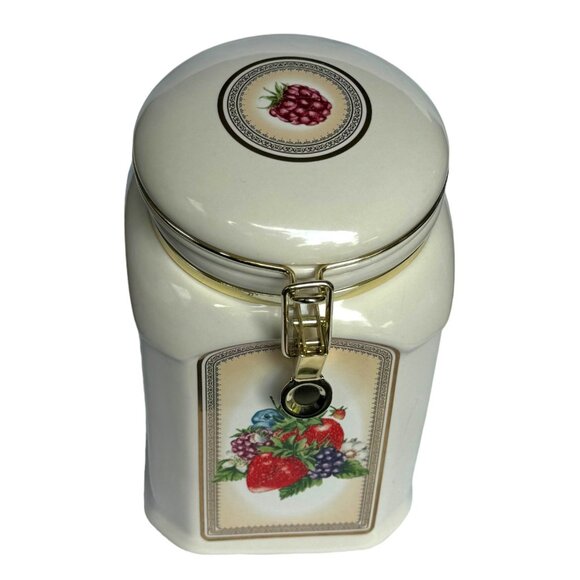 Knott's Berry Farm Foods Ceramic Kitchen Container 9.5" EUC - Picture 2 of 10